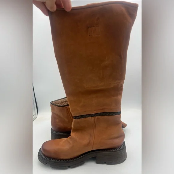 A.S.98 Larrie Convertible Boot Women’s Size 8 EU39 Whiskey Brown Leather NWT - Picture 7 of 13